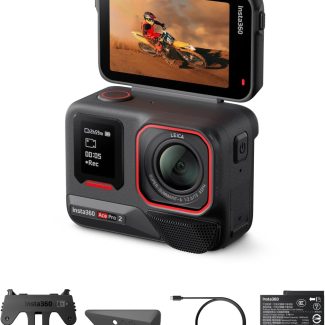 Insta360 Ace Pro 2-8K Waterproof Action Camera Co-Engineered with Leica, 1/1.3" Sensor, Dual AI Chip, Leading Low Light, Superior Audio, Flip Screen & AI Editing for Vlogs, Motorcycling & More